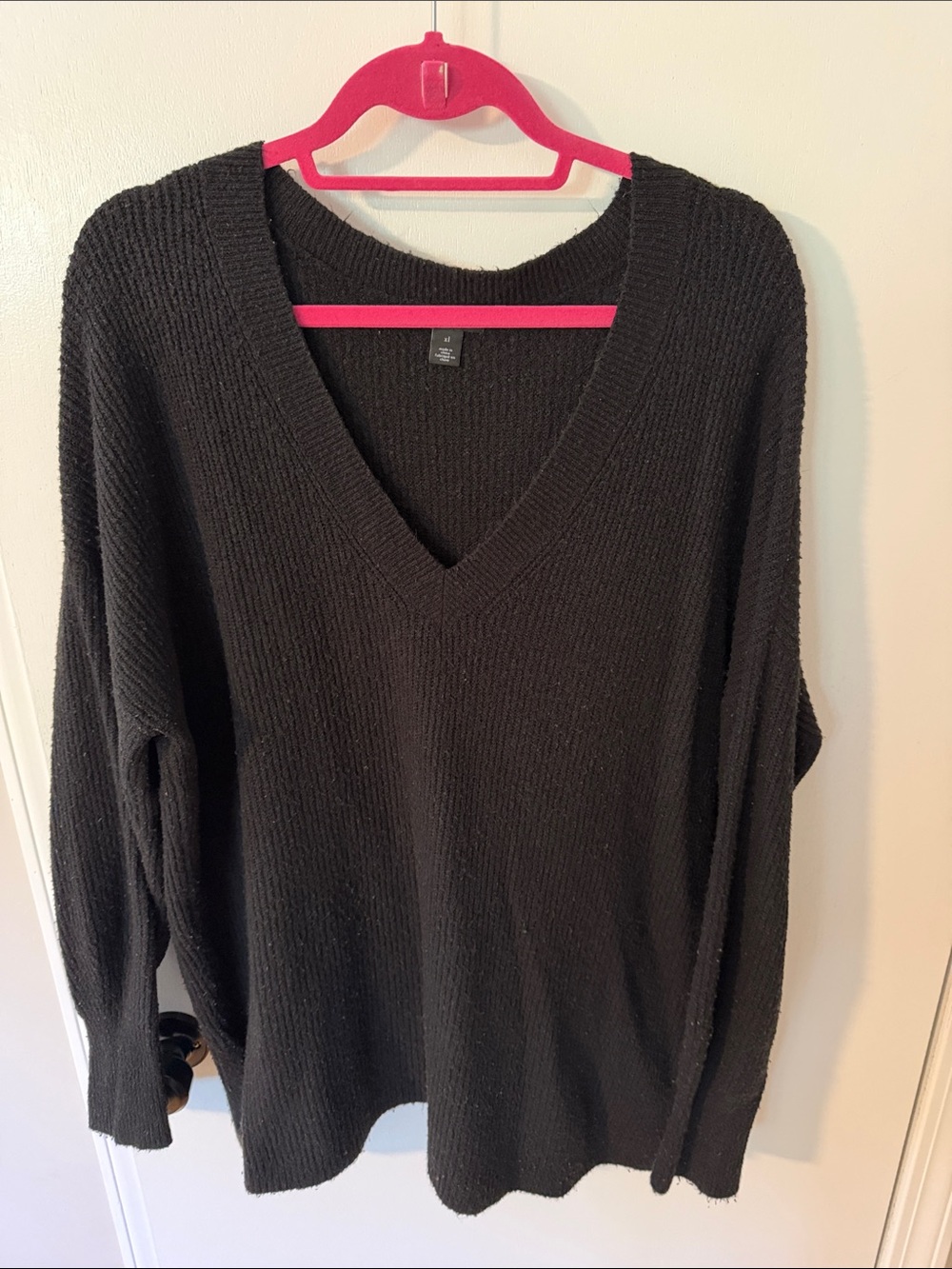 Halogen Black V-Neck Sweater